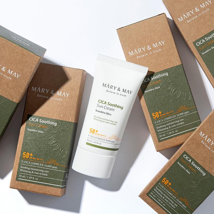 Mary&May CICA Soothing Sun Cream SPF50+ PA++++ - 50ml