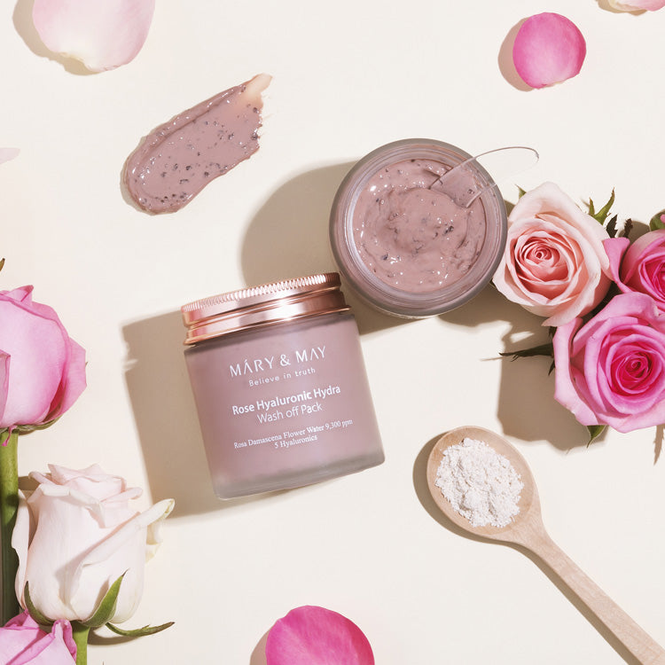 Mary&May Rose Hyaluronic Hydra Wash Off Pack 125g