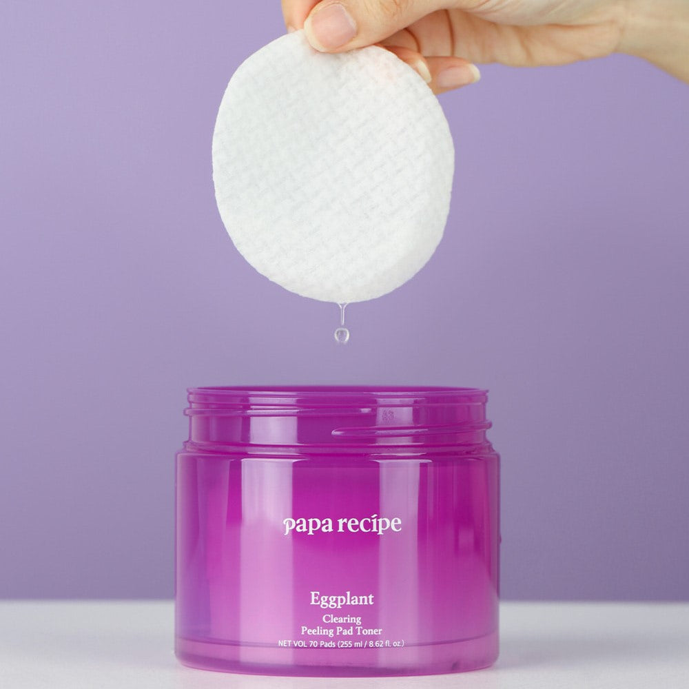 PapaRecipe Eggplant Clearing Peeling Pad Toner 255ml / 70ea