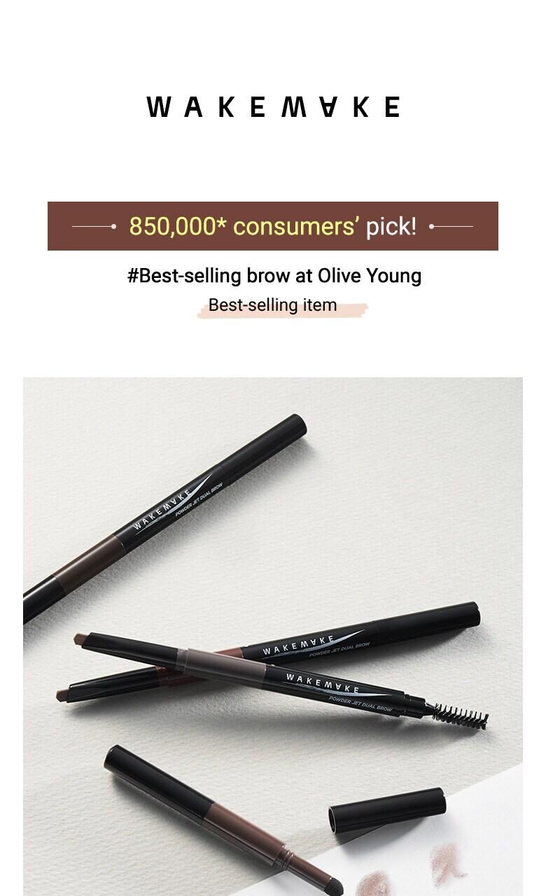 WAKEMAKE Powder Jet Dual Brow 0.75g - #08 Ash Brown
