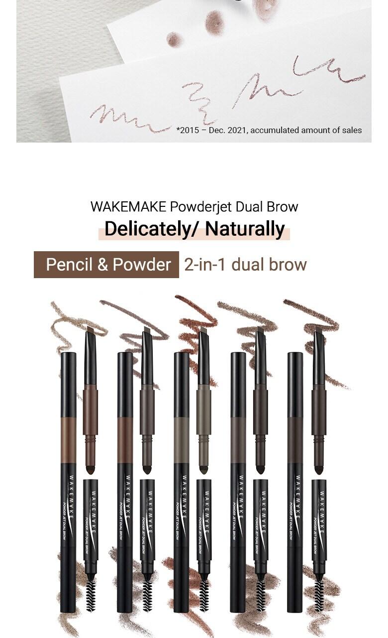 WAKEMAKE Powder Jet Dual Brow 0.75g - #08 Ash Brown