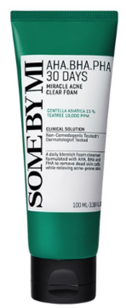 SomeByMi AHA-BHA-PHA 30DAYS MIRACLE ACNE CLEAR FOAM 100ml