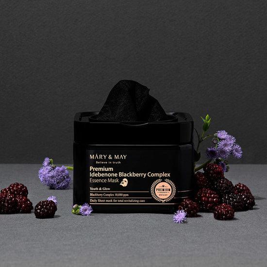 Mary&May Premium Idebenone Blackberry Complex Essence Mask 20EA/250g