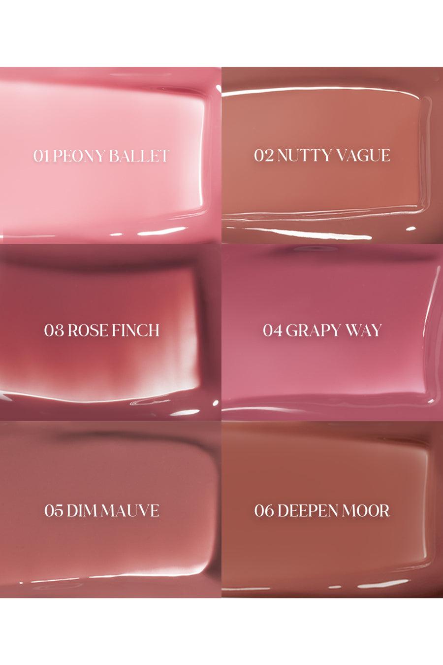 rom&nd Glasting Color Gloss 4g - 05 Dim Mauve