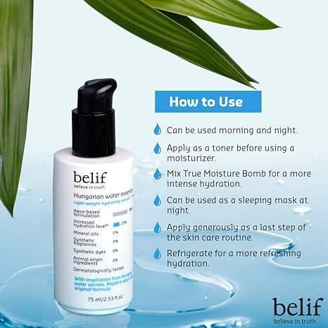 belif Hungarian water essence moisture binder 75 ml