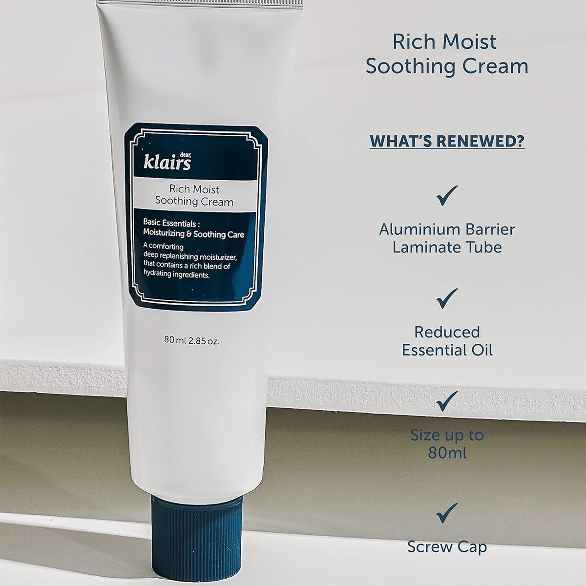 Dear, Klairs Rich Moist Soothing Cream 80ml