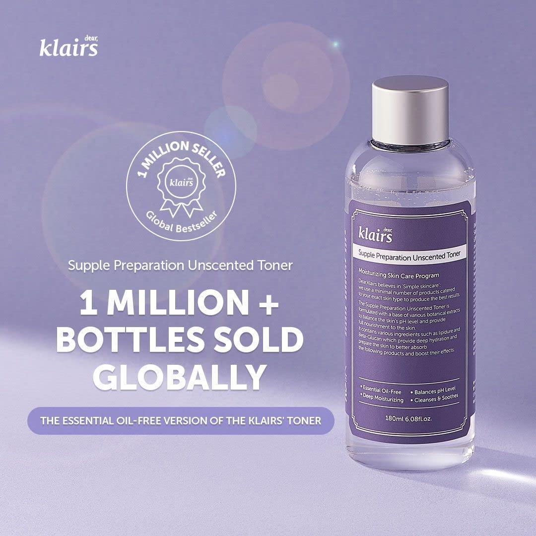 Dear, Klairs Supple Preparation Unscented Toner 180ml