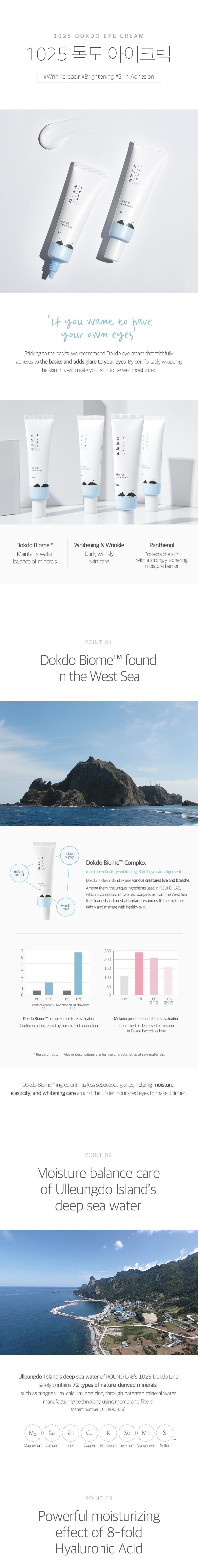 Round Lab 1025 Dokdo Eye Cream 30ml