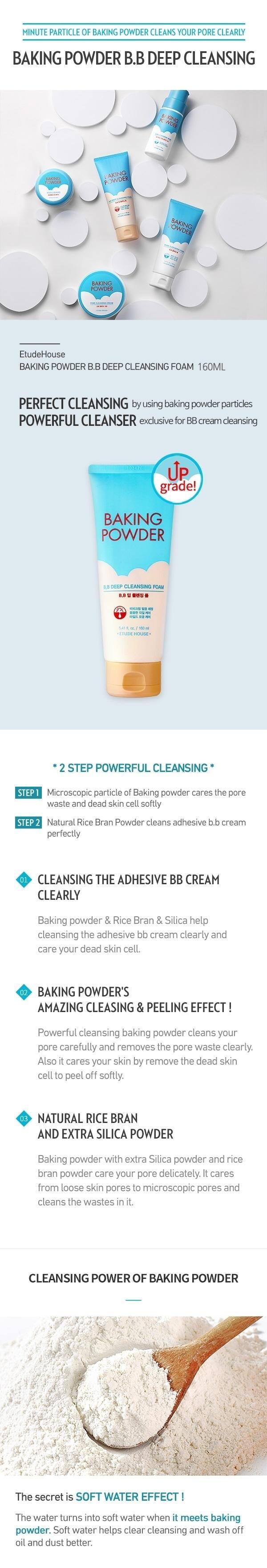 Etude House Baking Powder B.B Deep Cleansing Foam 160ml