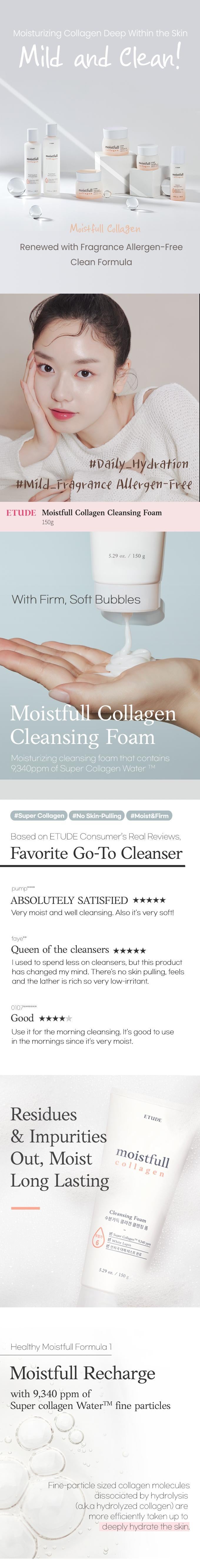 Etude House Moistfull Collagen Cleansing Foam 150ml