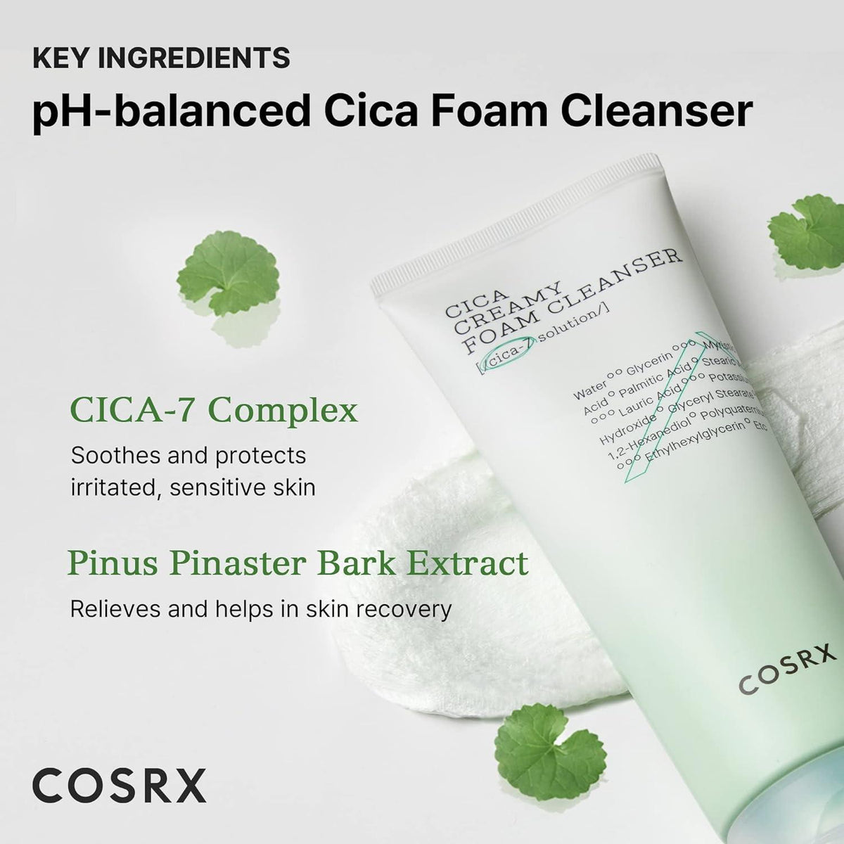 COSRX Pure Fit CICA Creamy Foam Cleanser
