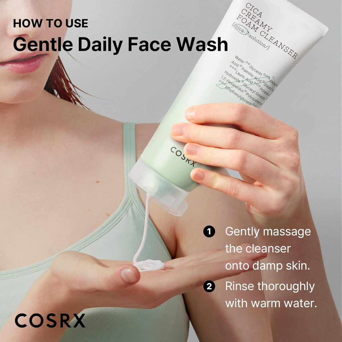 COSRX Pure Fit CICA Creamy Foam Cleanser