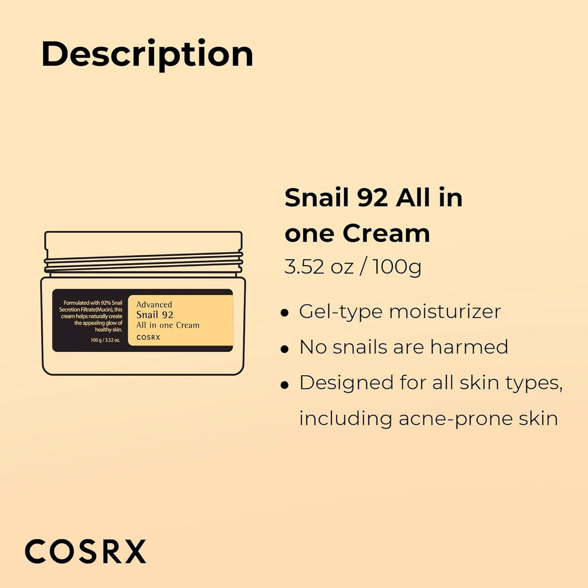 Cosrx Advanced Snail 92 All in one Cream