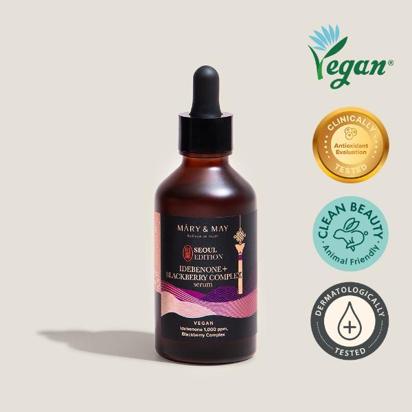 Mary&May Idebenone+Blackberry Complex Serum_80ml+ Mary&May Rice niacin 10% Triple Vitamin Serum 80ml+ Mary&May Retinol 0.1% Bakuchiol Cica Serum 80ml