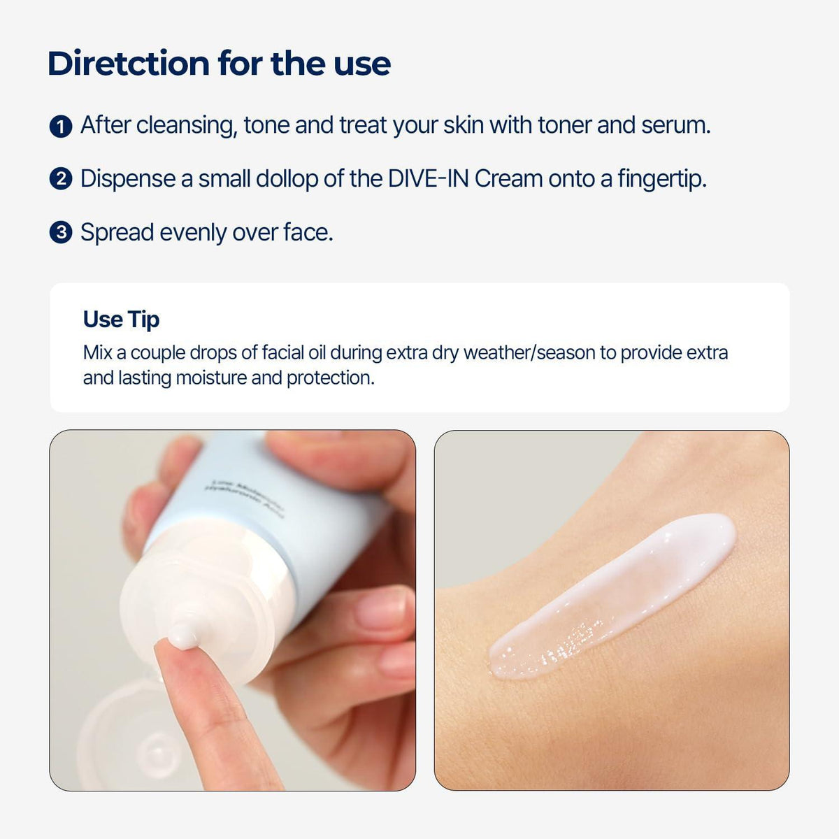 Torriden DIVE-IN Low Molecular Hyaluronic Acid Cream 80mL