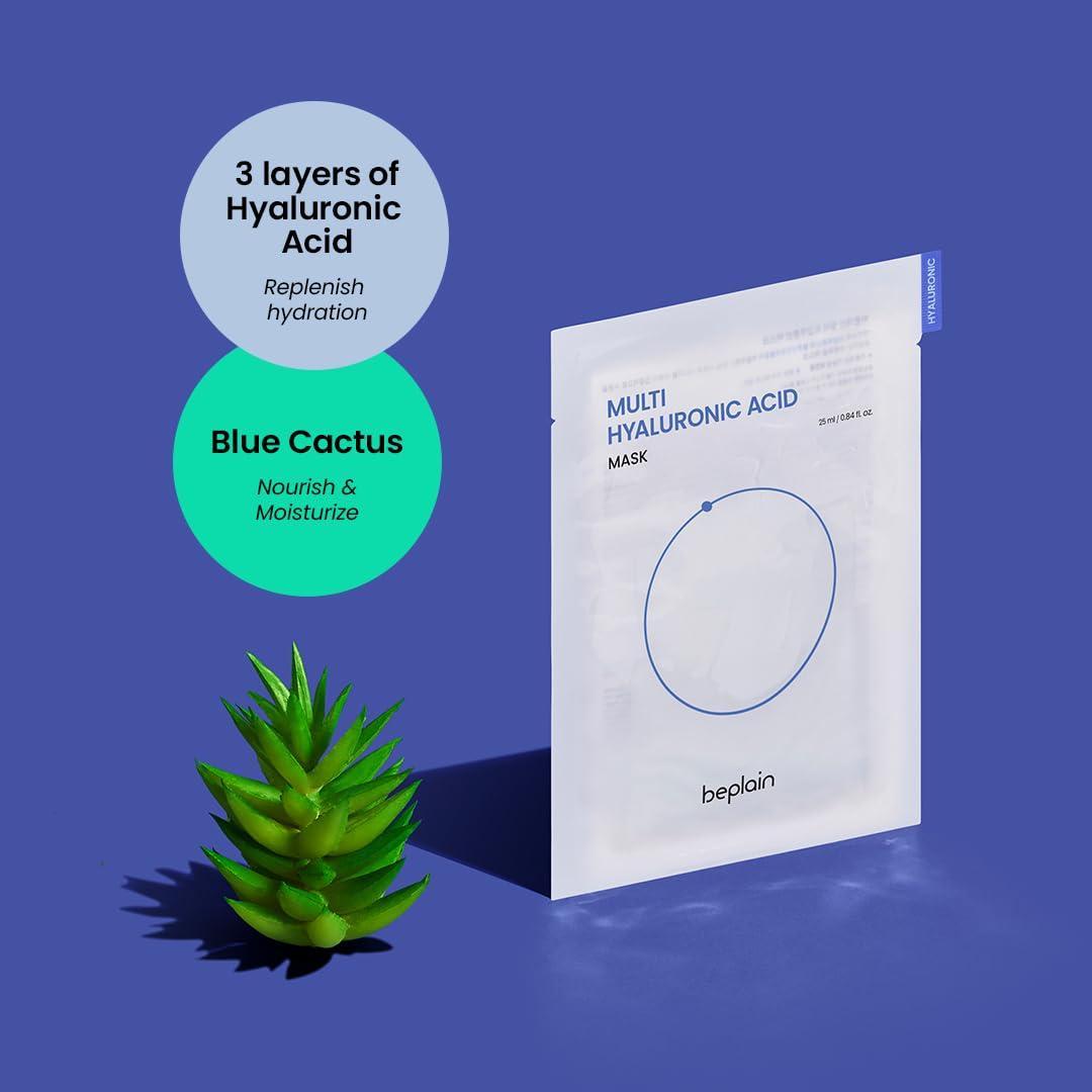 Beplain Multi Hyaluronic Acid Mask 5ea
