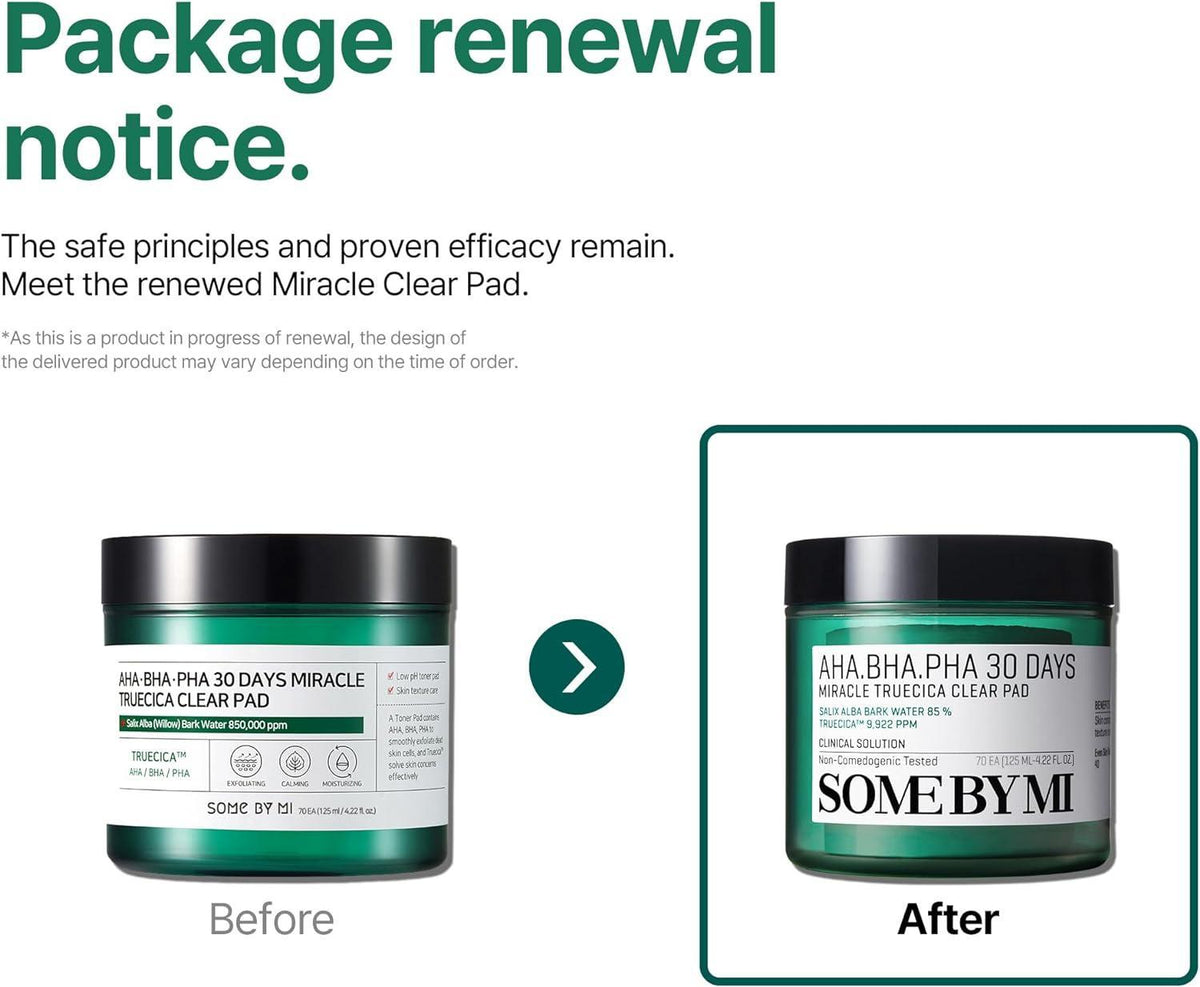 SomeByMi AHA BHA PHA 30 Days Miracle Truecica Clear Pad 70ea