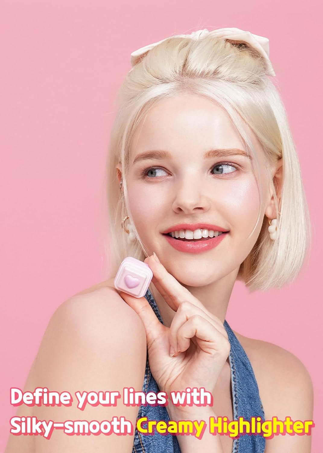 Colorgram Milk Bling Heartlighter 01 Peach Heart