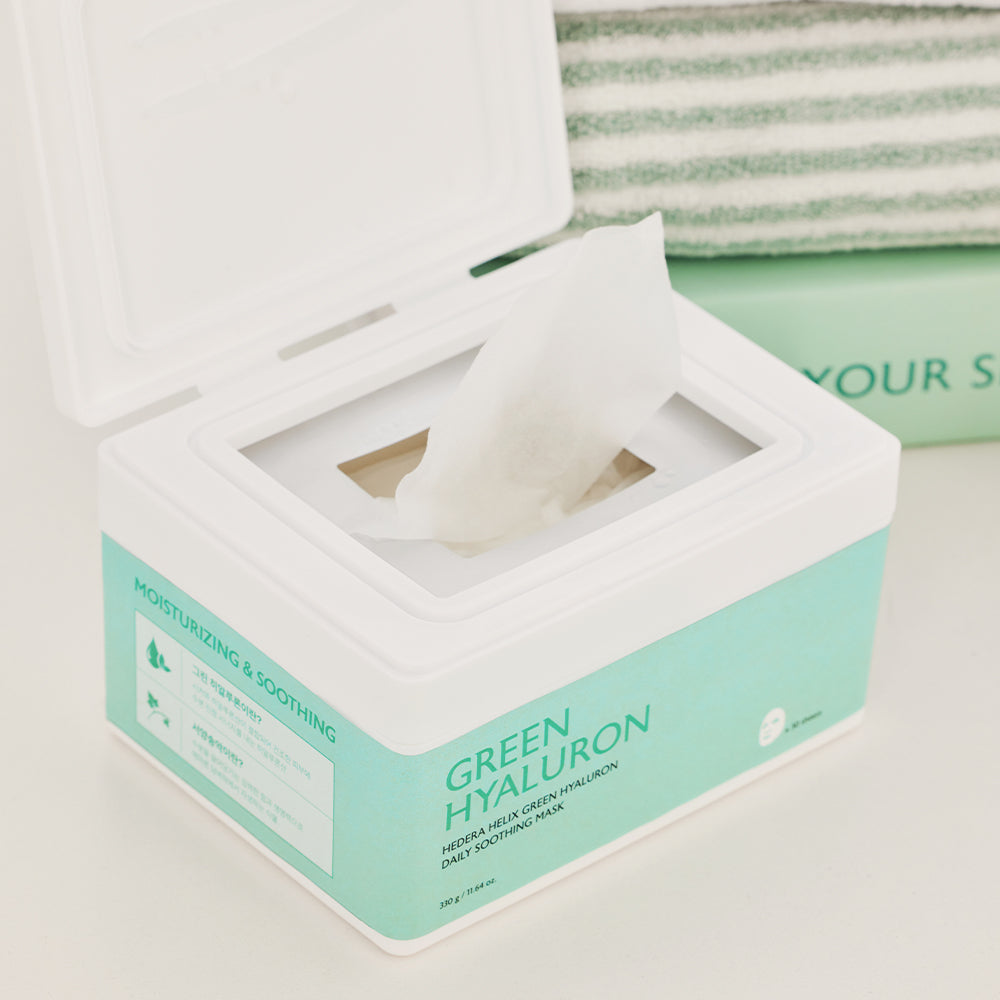 milk touch Hedera Helix Green Hyaluron Daily Soothing Mask 30 pcs