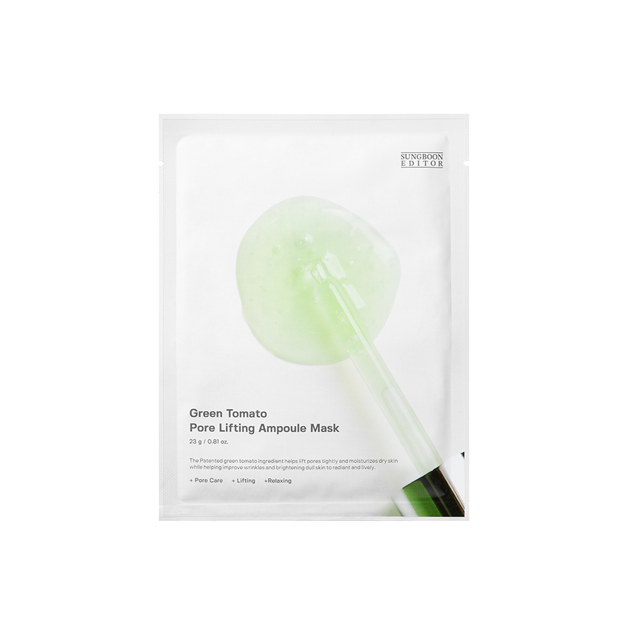 Sungboon Editor Green Tomato Pore Lifting Ampoule Mask 23g*10pcs