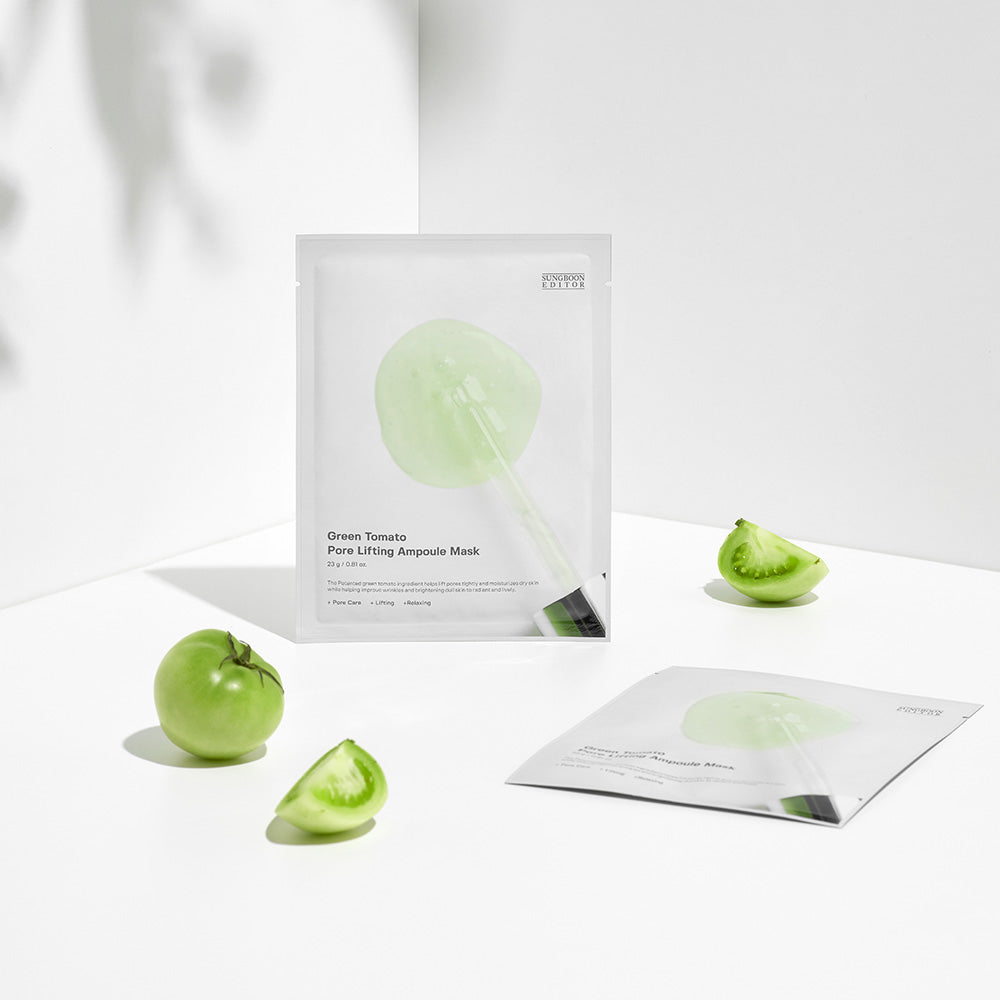 Sungboon Editor Green Tomato Pore Lifting Ampoule Mask 23g*10pcs