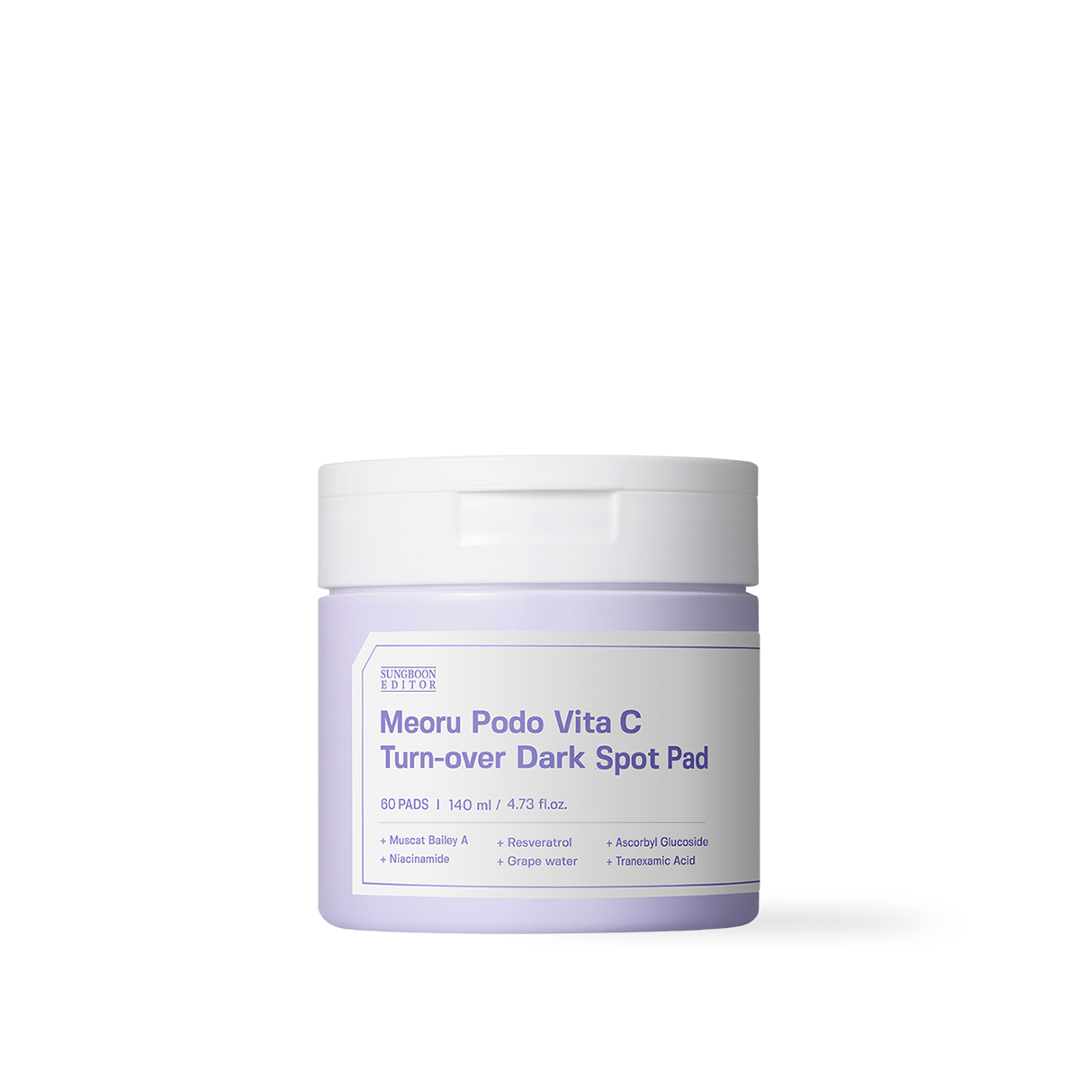 Sungboon Editor Meoru Podo Vita C Turn-over Dark Spot Pad 60pcs, 140ml