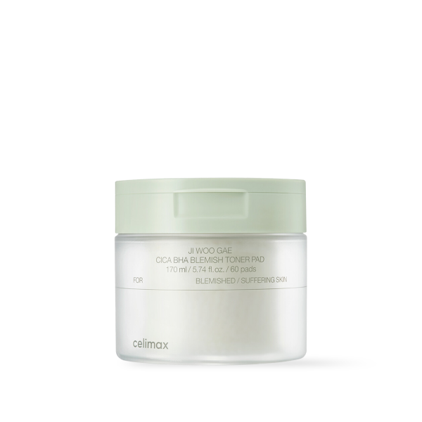 Celimax Ji Woo Gae Cica BHA Blemish Toner Pad 60pad