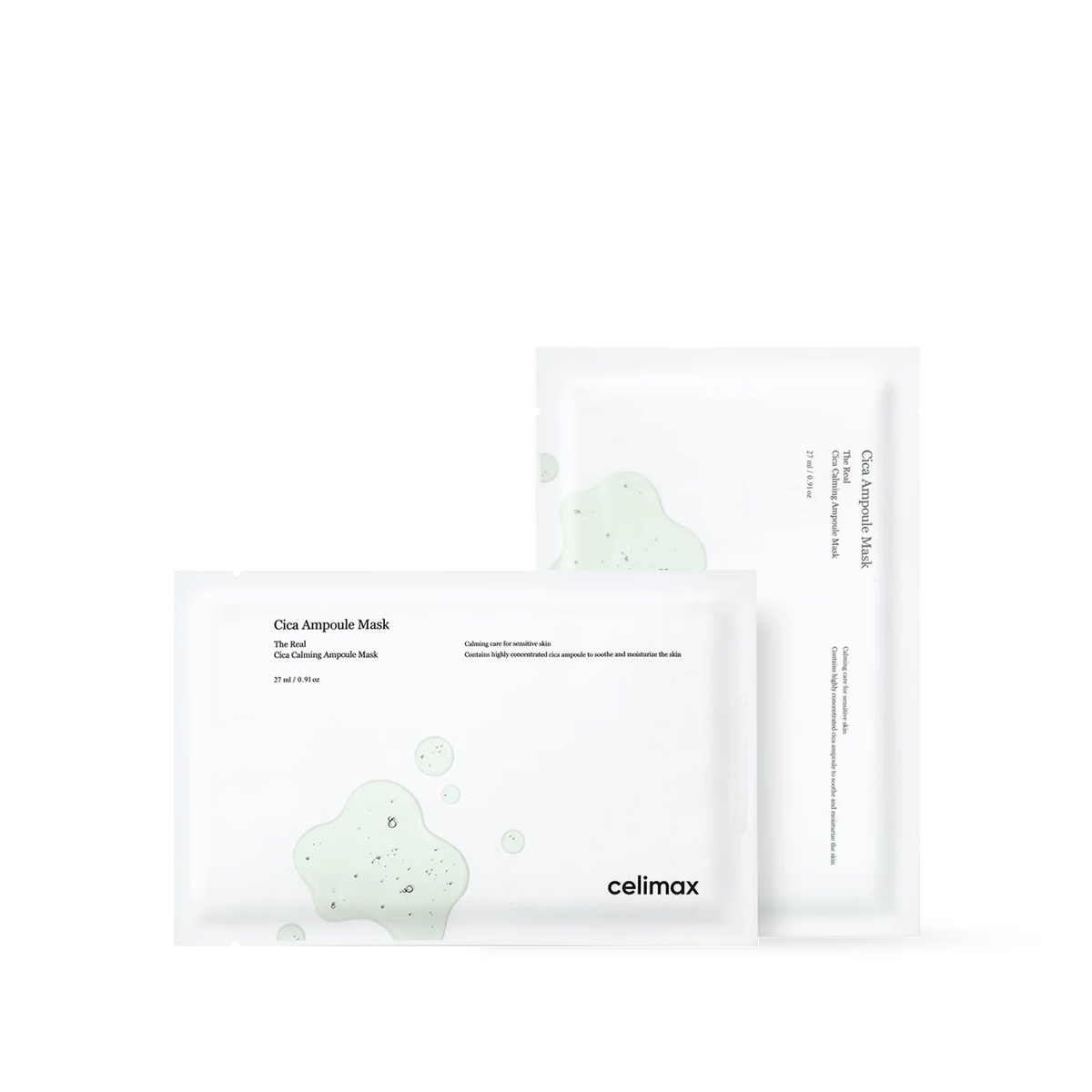 Celimax The Real Cica Calming Ampoule Mask- 2 Size