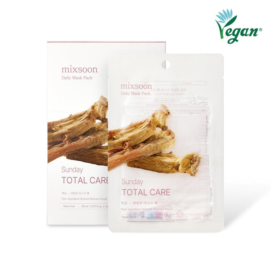 Mixsoon Daily Mask Pack_Sunday_Total Care 20ml*10ea_Brand