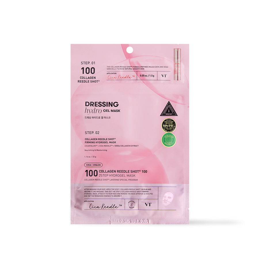VT Cosmetics COLLAGEN Reedle Shot 100 2STEP Hydrogel Mask 1ea