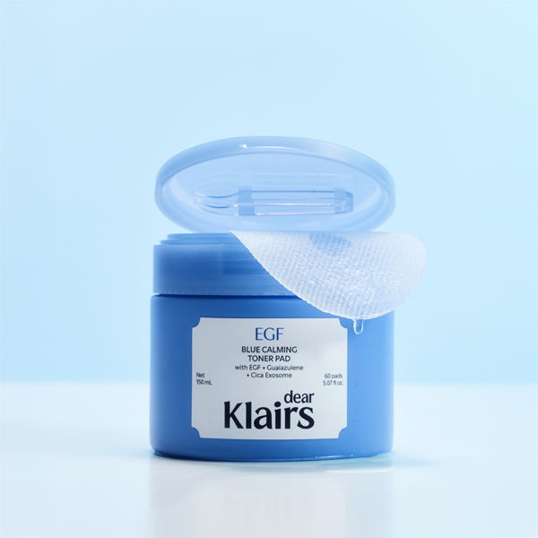 Dear, Klairs EGF Blue Calming Toner Pad 150 ml 60 Pads