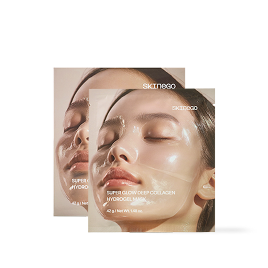 Skinego Super Glow Deep Collagen Hydrogel Mask 8ea