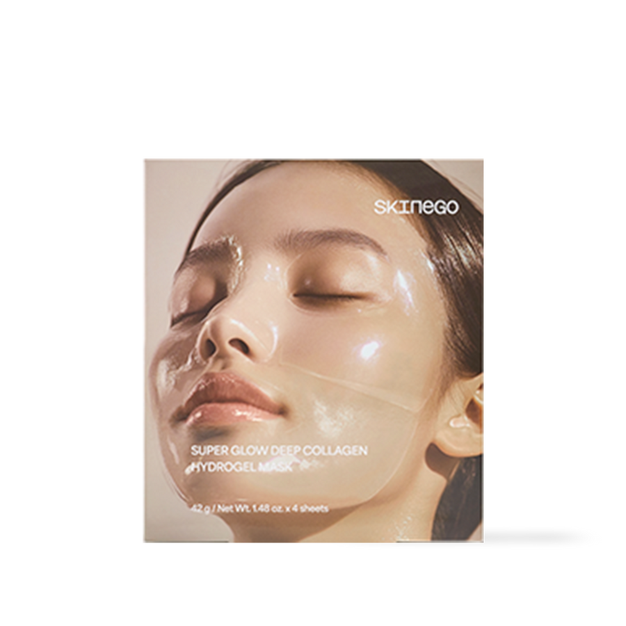 Skinego Super Glow Deep Collagen Hydrogel Mask 4ea