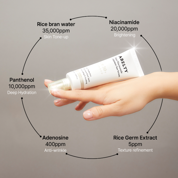 Abelty Rice Squalane Moisture Sun Serum 50ml
