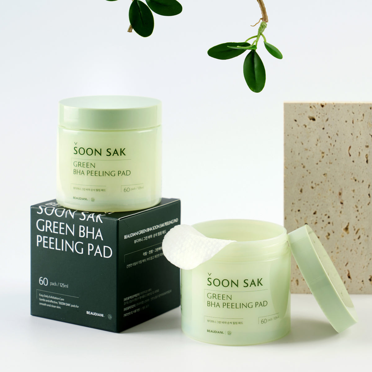 Beaudiani Green BHA Soon Sak Peeling Pad 60ea