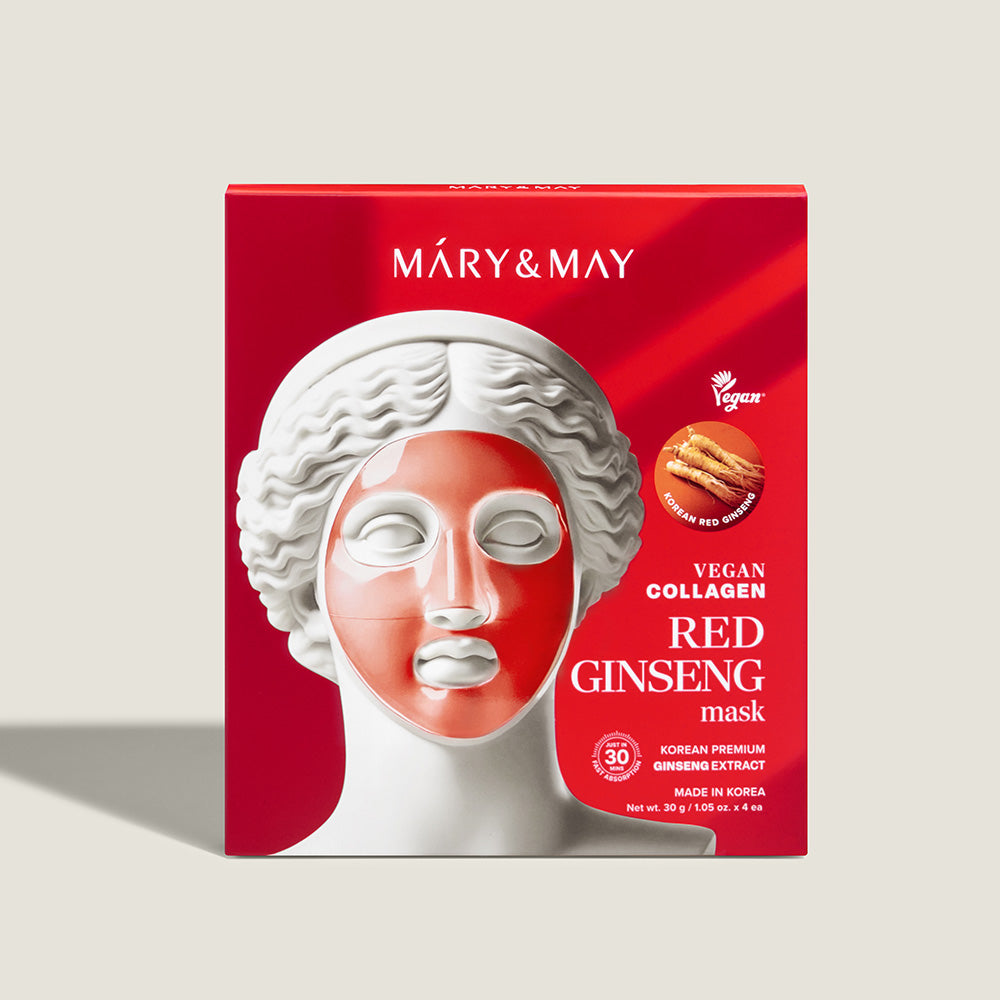 Mary&May Vegan Collagen Red Ginseng Mask (30g x4)