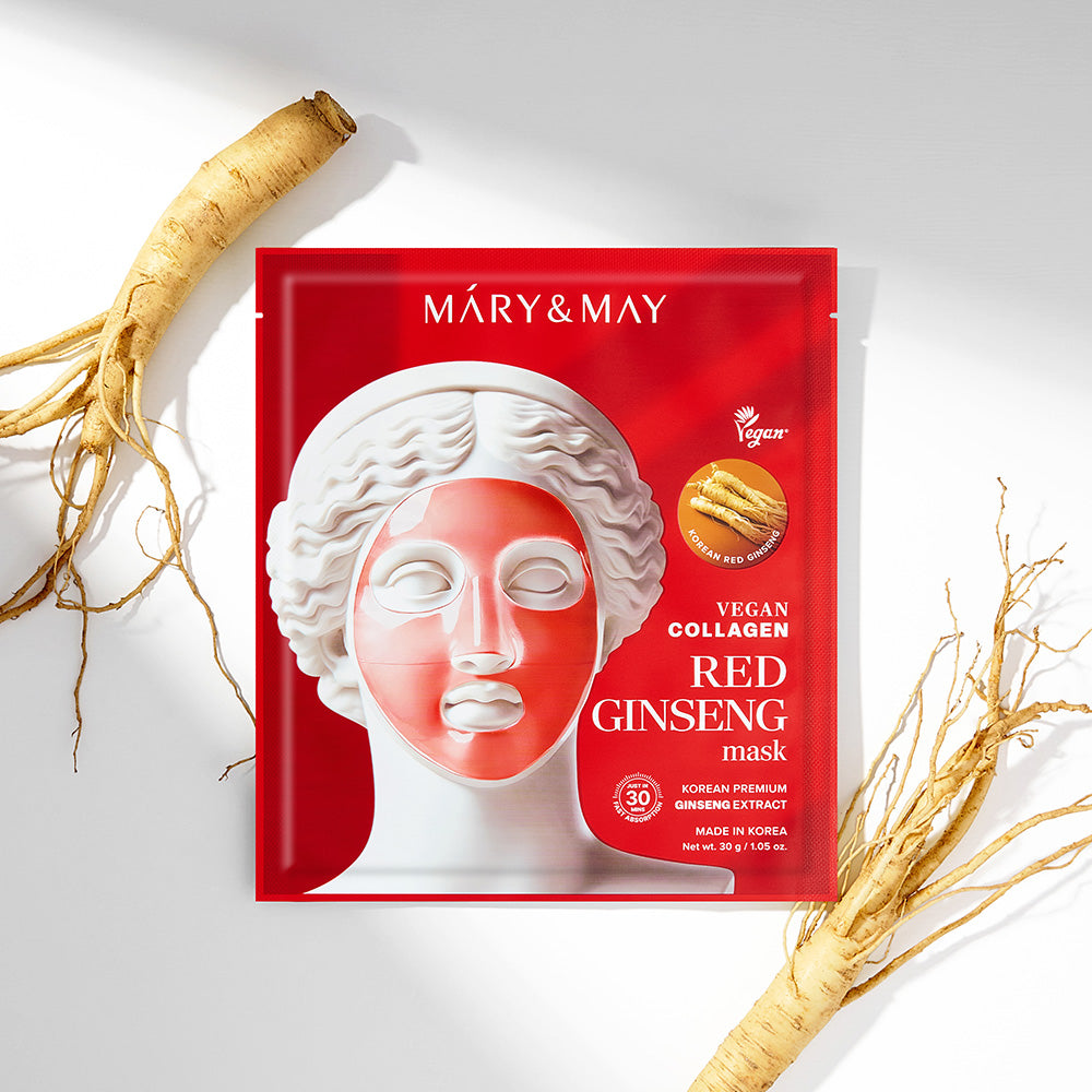 Mary&May Vegan Collagen Red Ginseng Mask (30g x4)