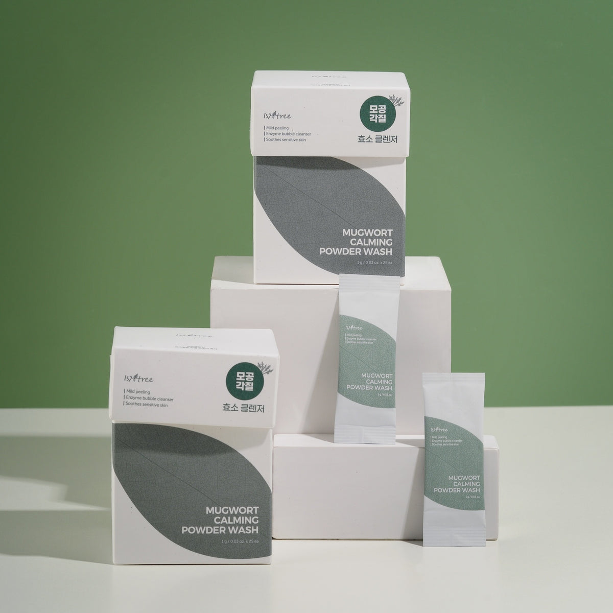Isntree Mugwort Calming Powder Wash 1g*25ea