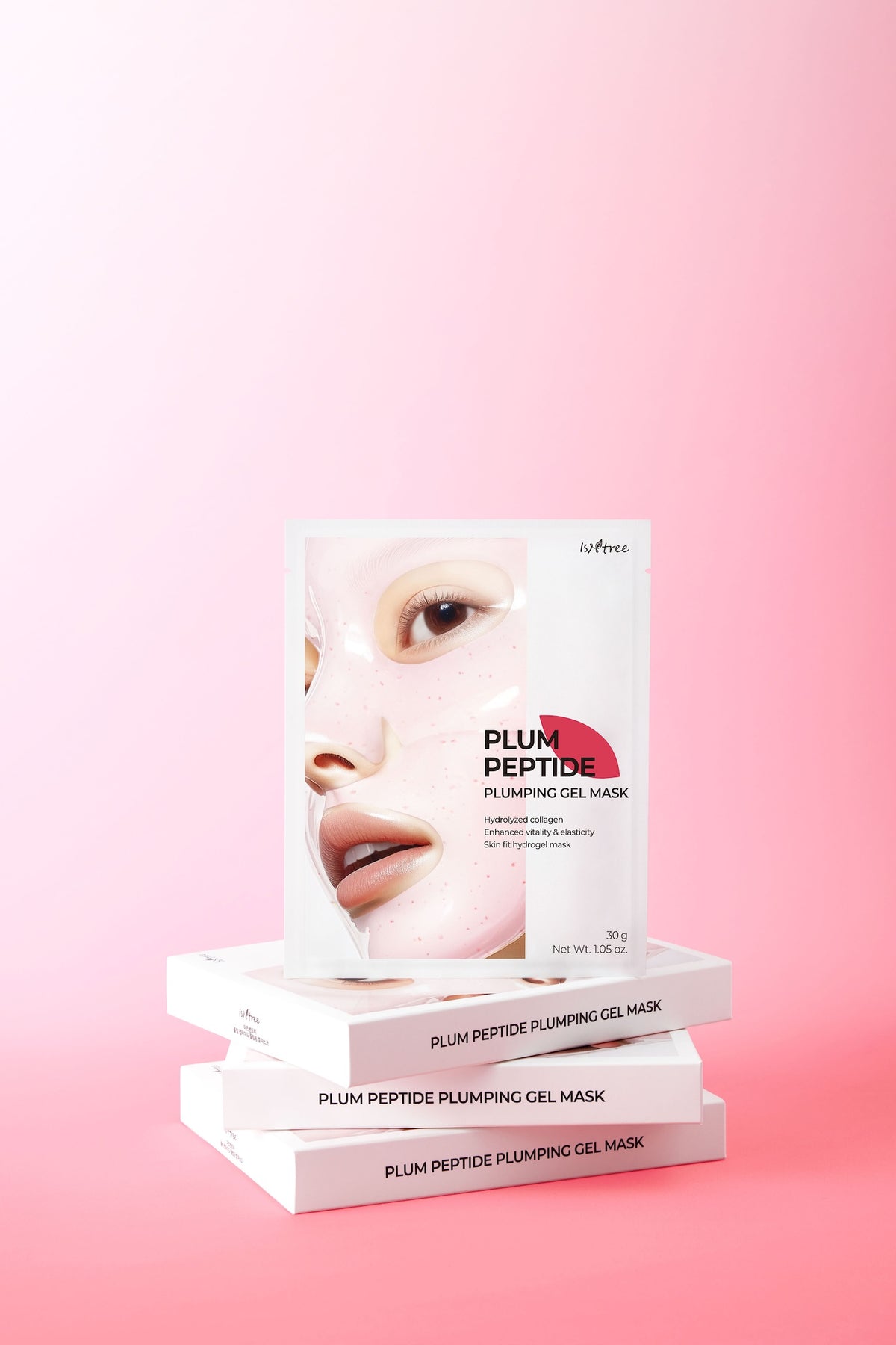Isntree Plum Peptide Plumping Gel Mask 30g*4ea