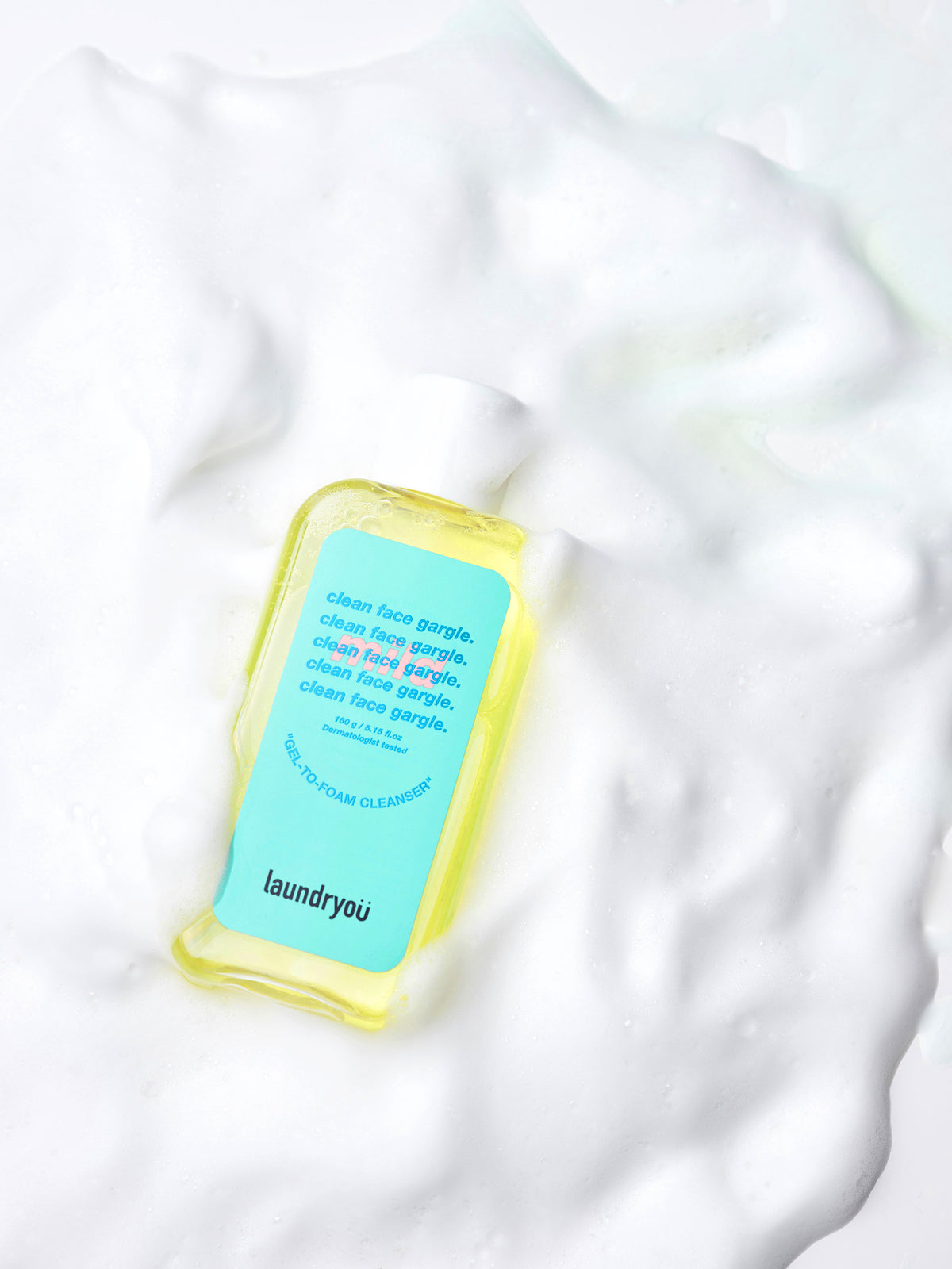 Laundryou Clean Face Gargle Gel-to-Foam Cleanser Mild 160g