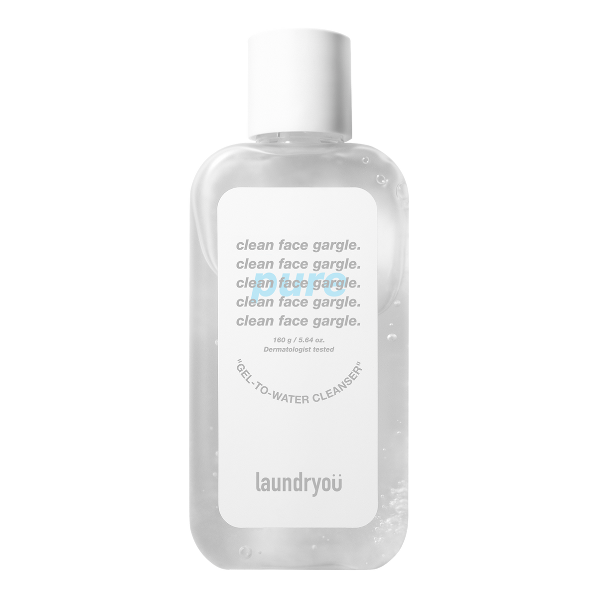 Laundryou Clean Face Gargle Gel-to-Foam Cleanser PURE 160g