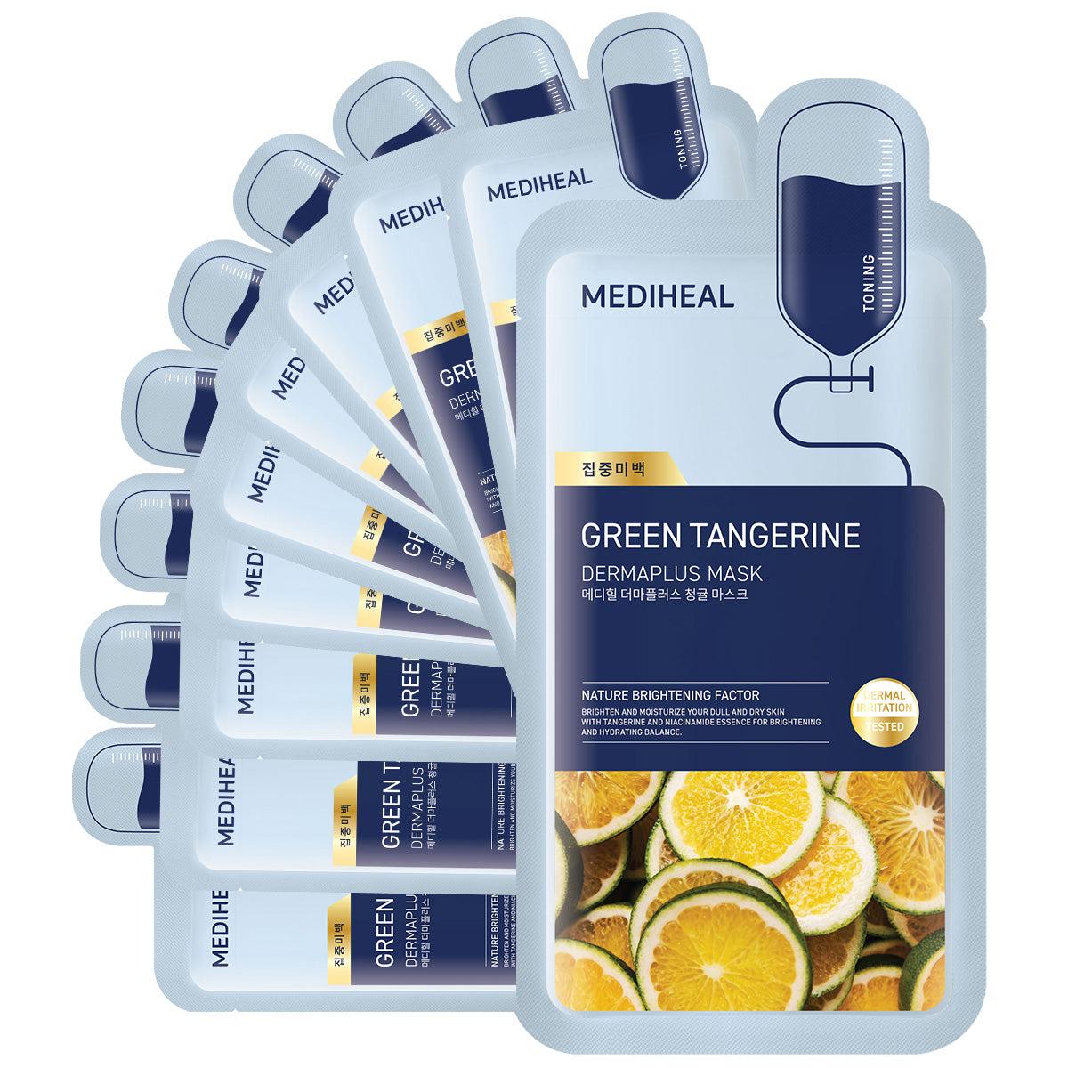 Mediheal Derma Plus Green Tangerine Mask 10ea