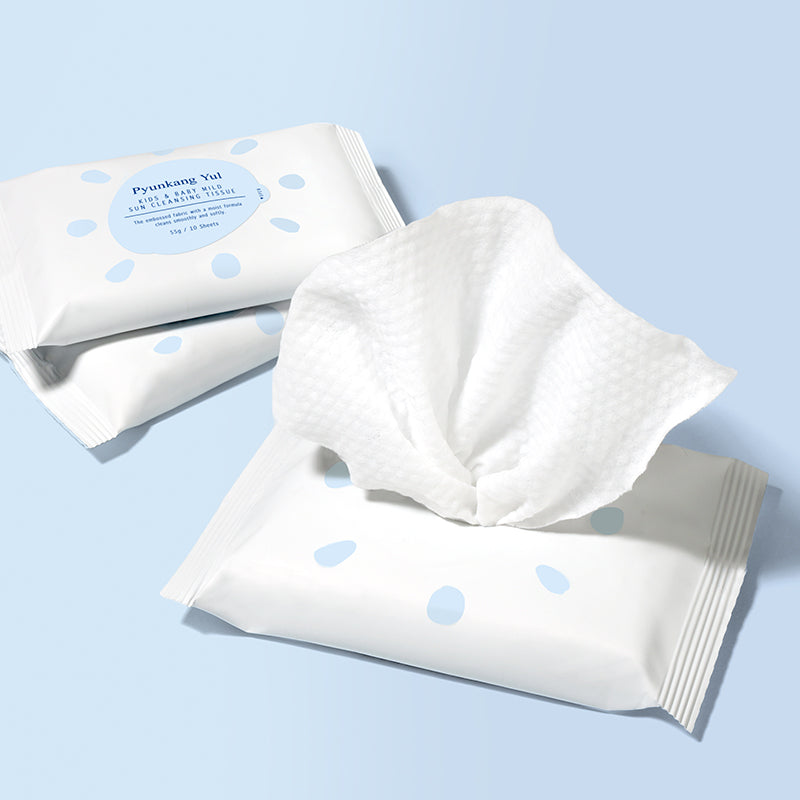 PyunkangYul Kids & Baby Mild Sun Cleansing Tissue 10ea*5