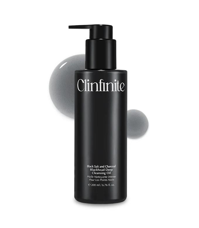 Clinfinite Black Salt & Charcoal Blackhead Deep Cleansing Oil 200ml