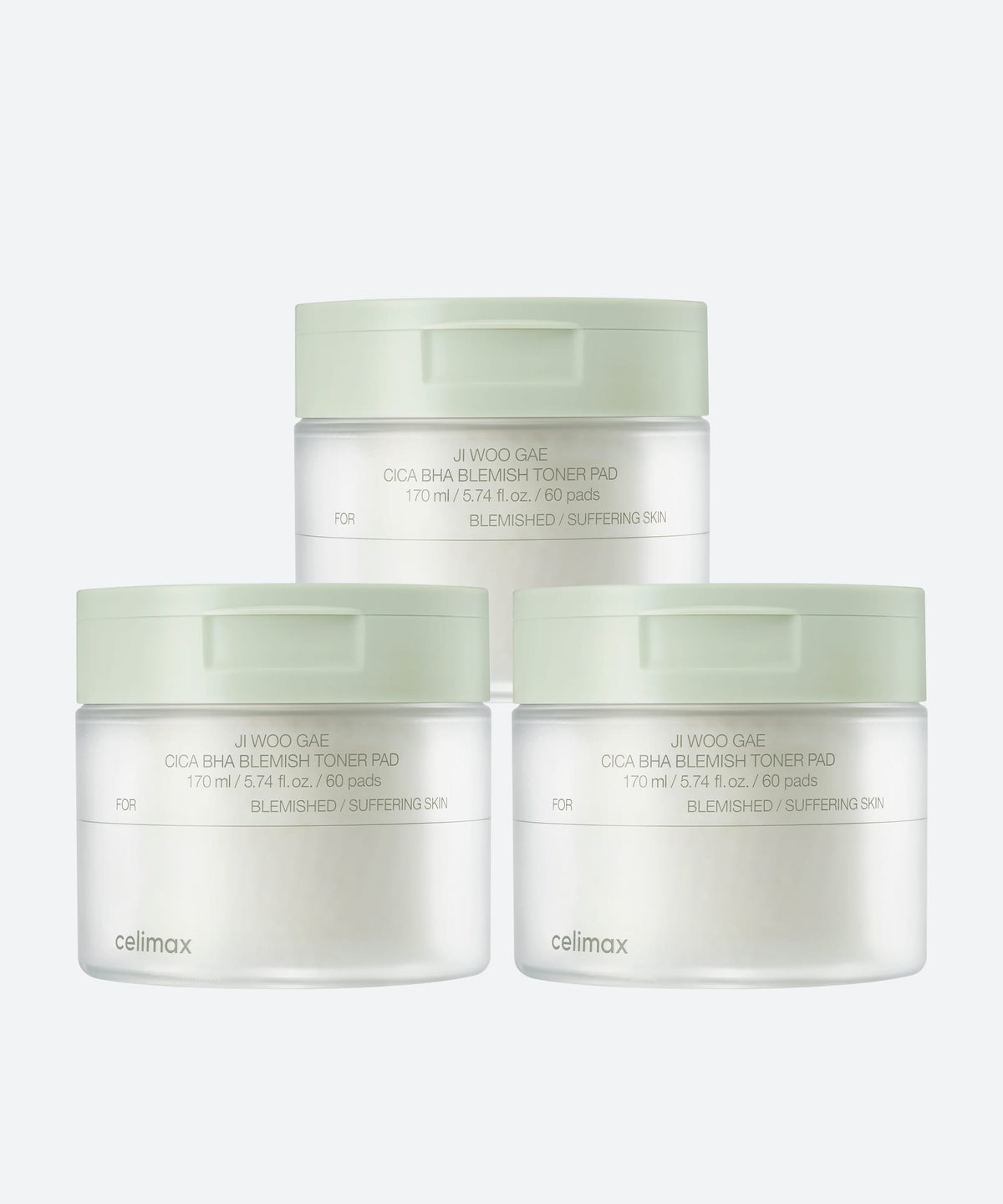 Celimax Ji Woo Gae Cica BHA Blemish Toner Pad 60pad