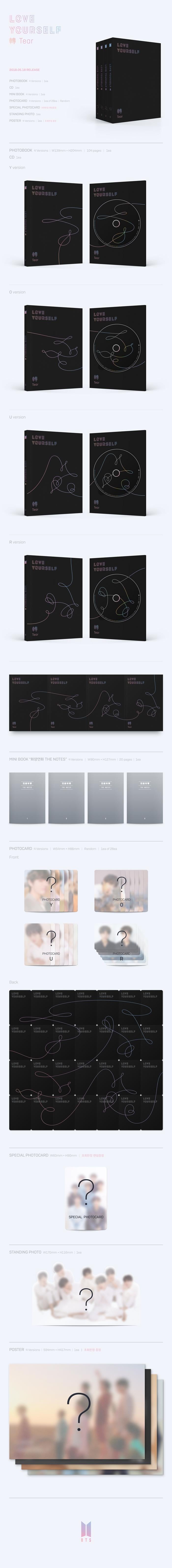 BTS BTS 3rd Full Album LOVE YOURSELF 轉 'Tear'