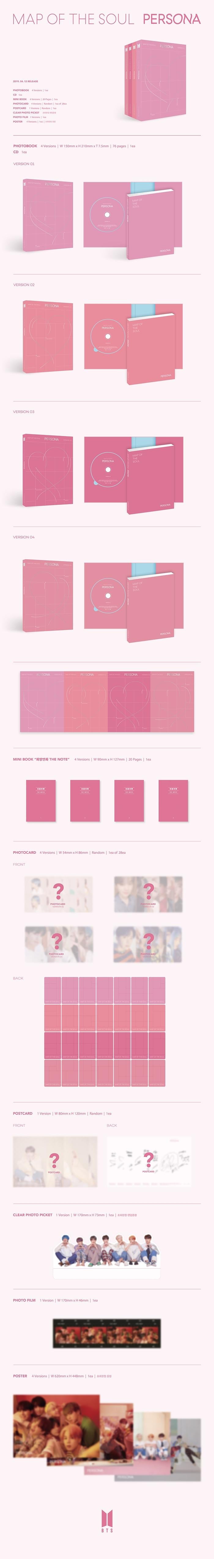 BTS BTS 6th Mini Album MAP OF THE SOUL : PERSONA