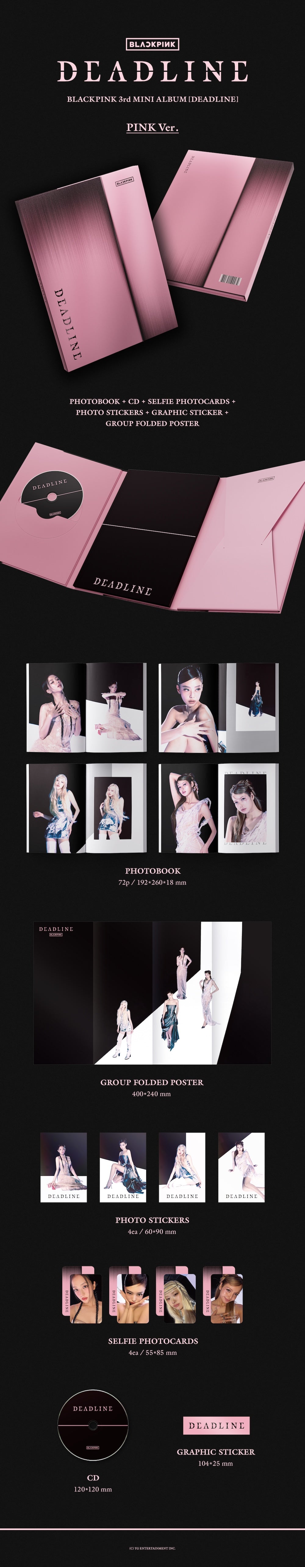 BLACKPINK 3rd MINI ALBUM DEADLINE PINK Ver.