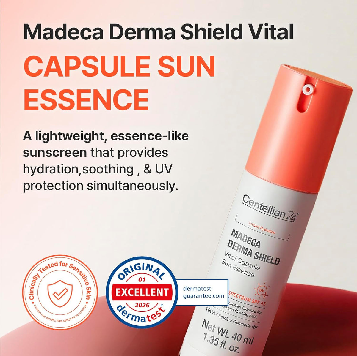 Centellian24 Madeca Derma Shield Vital Capsule Sun Essence (OTC) 40ml