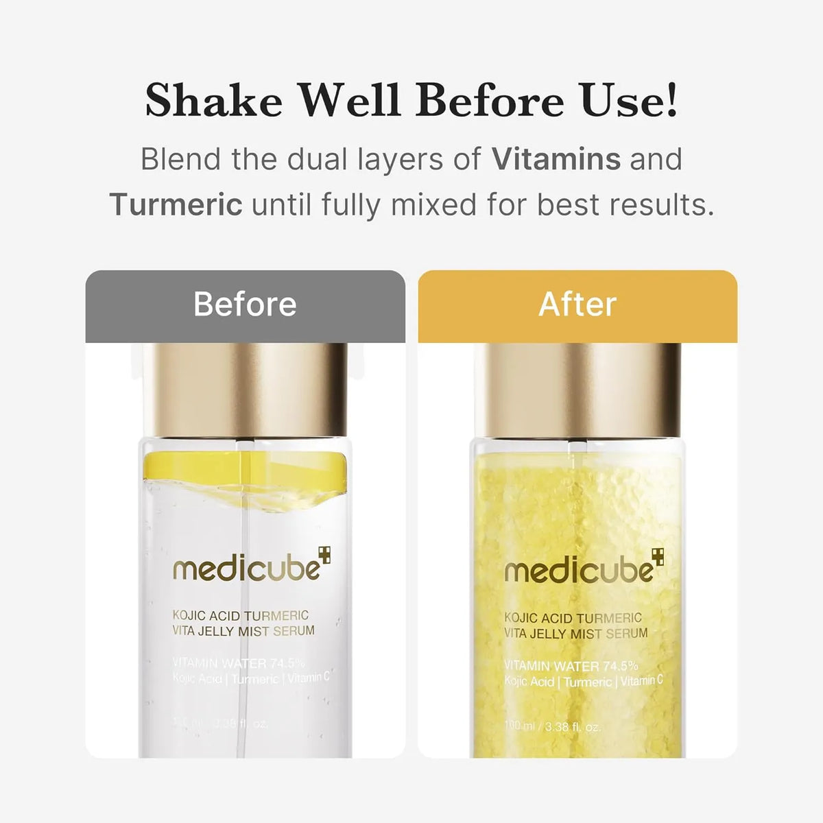 Medicube Kojic Acid Turmeric Vita Jelly Mist Serum 100ml